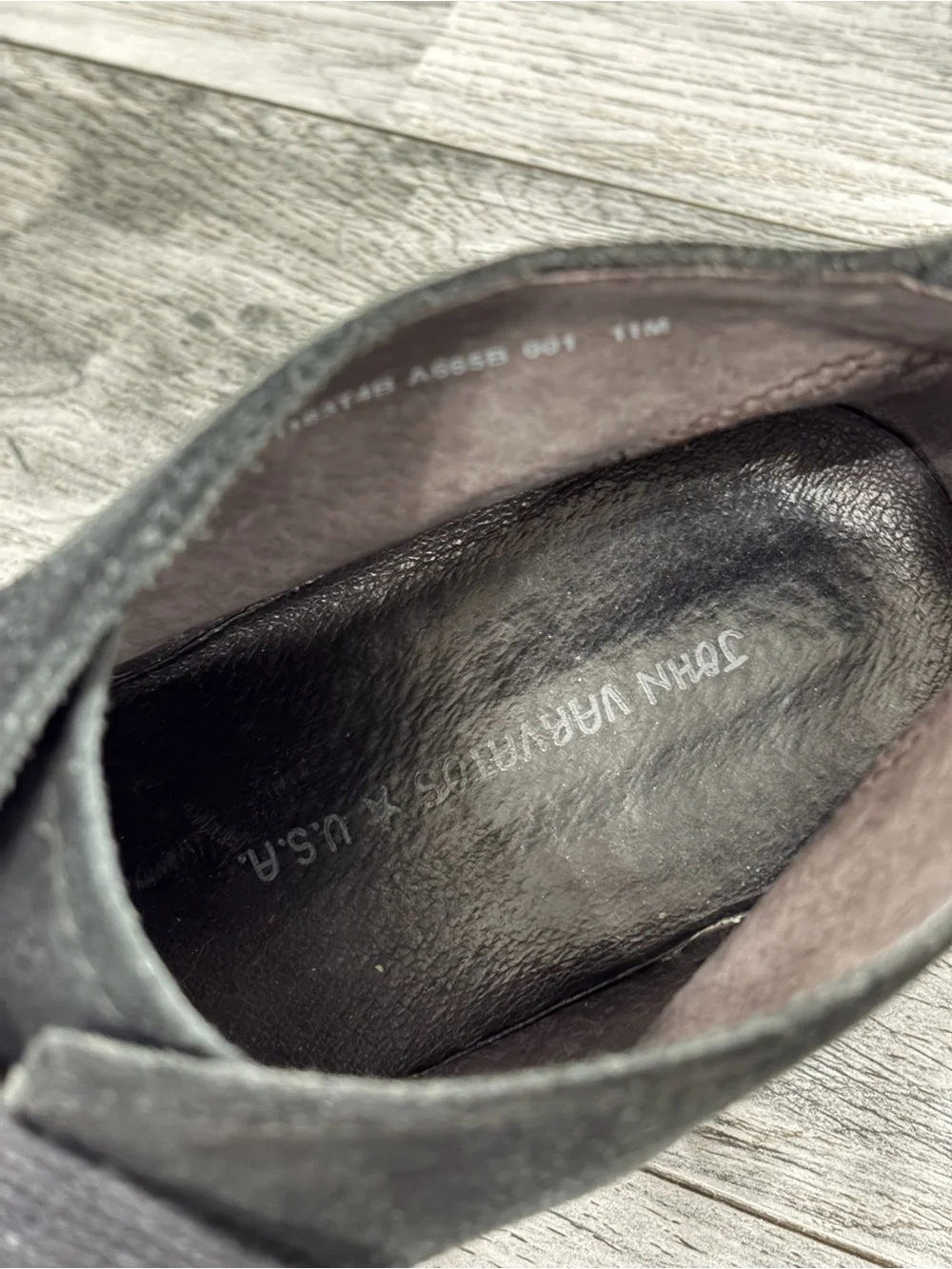 John Varvatos Black Suede Chukka Desert Boots